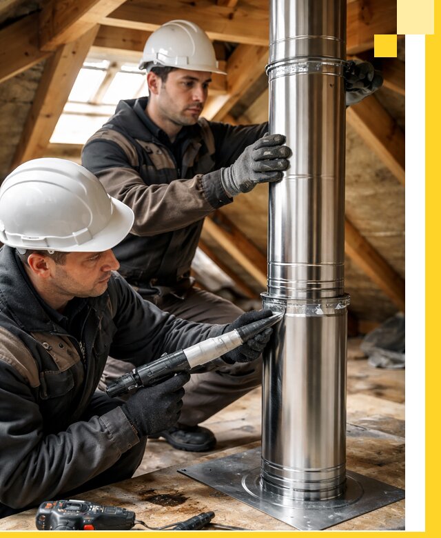 Монтаж дымоходов для каминов в Евпатории с гарантией качества