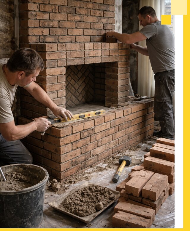 Изготовление и установка кирпичных каминов в Евпатории