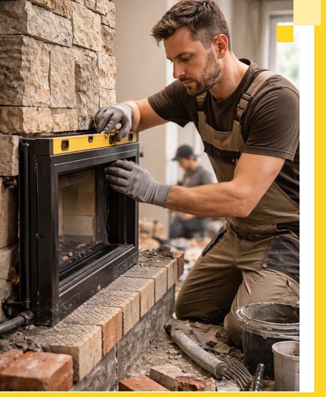 Дровяные камины под ключ в Евпатории: монтаж, обустройство