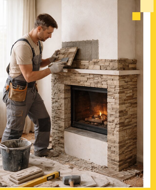 Изготовление и монтаж каминов для дома под ключ в Евпатории