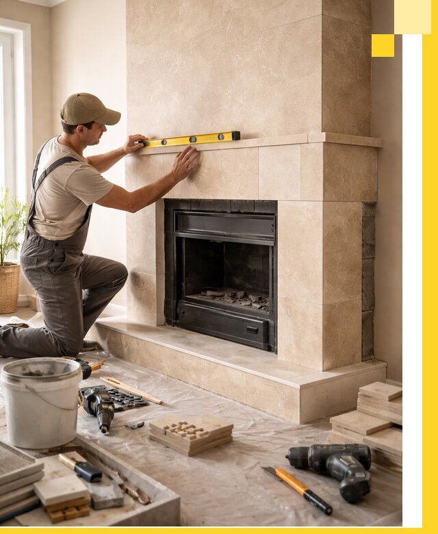 Установка и монтаж каминов в частном доме под ключ в Евпатории