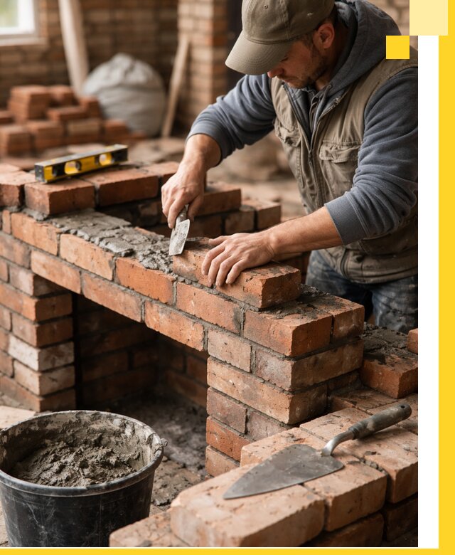 Кладка каминов под ключ в Евпатории профессиональная отделка и монтаж