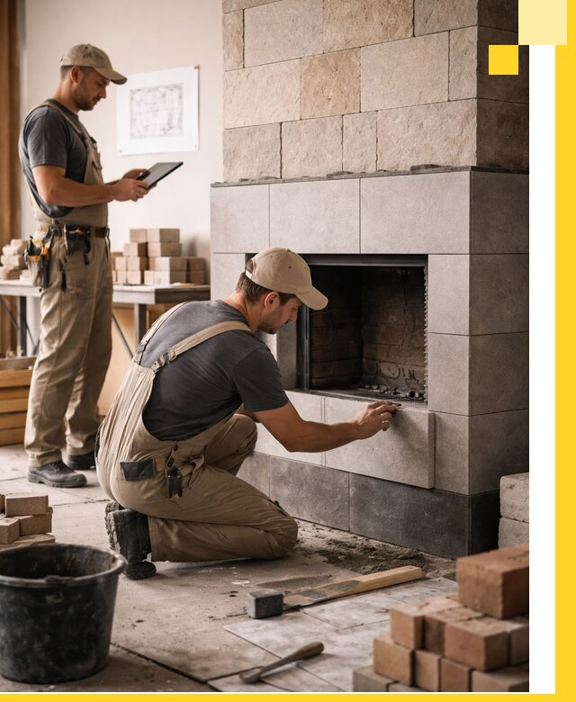 Индивидуальные проекты каминов и каминных систем в Евпатории