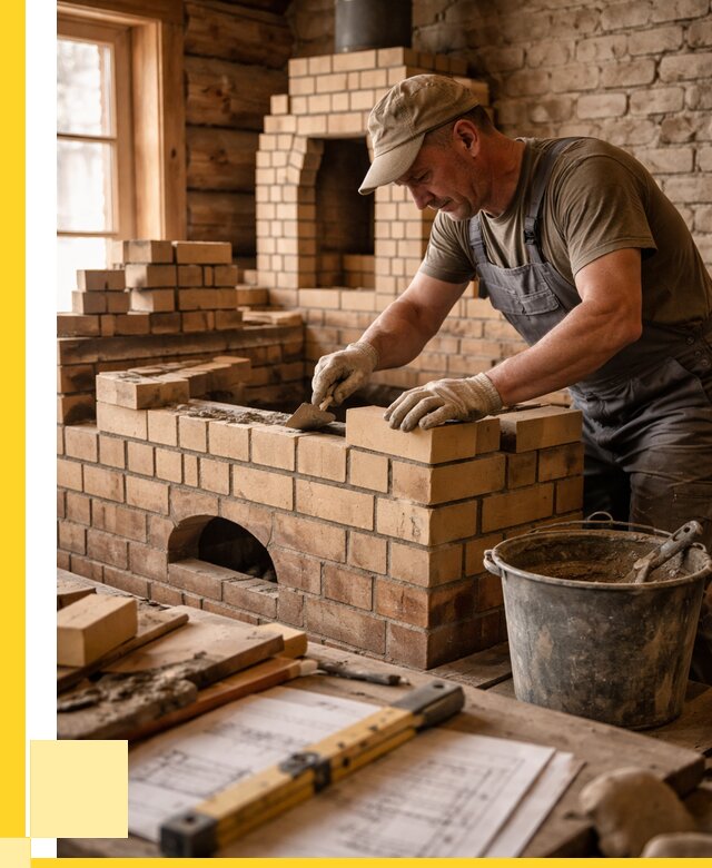 Кладка печей из кирпича в Евпатории цены от 31599 р. - ЭриданЕвп