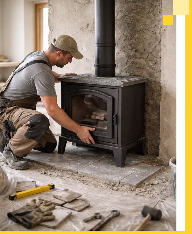 Профессиональный монтаж печей и каминов в Евпатории под ключ