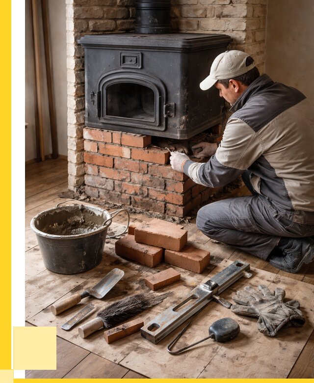 Ремонт печей в Евпатории от 12640 р., услуги печника ЭриданЕвп