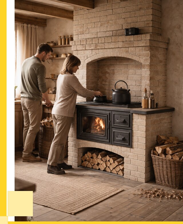 Печи с плитой в Евпатории от 47399 р. | ЭриданЕвп — кирпичная печь