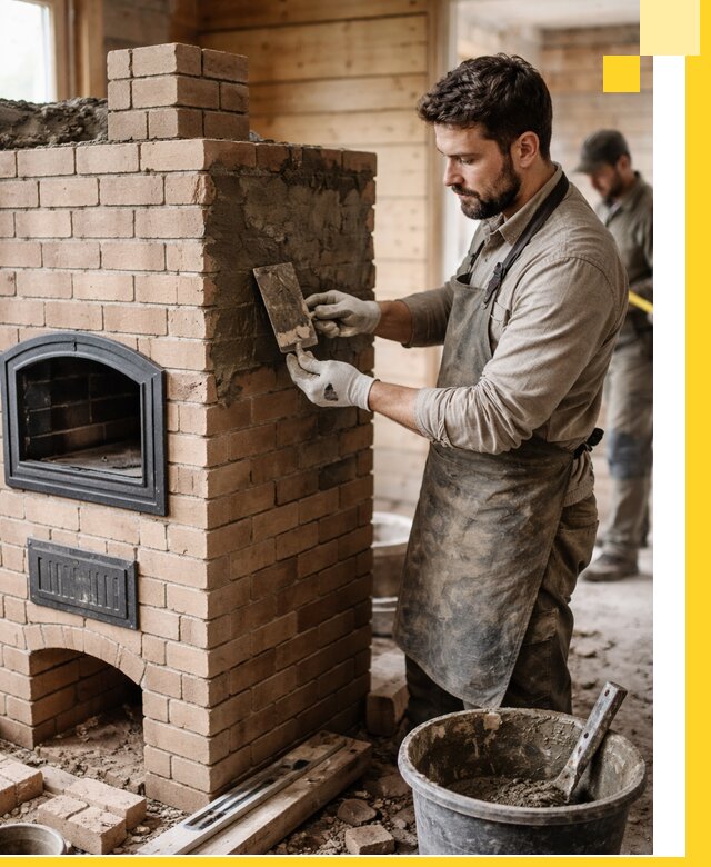 Изготовление и установка печей-шведок под ключ в Евпатории