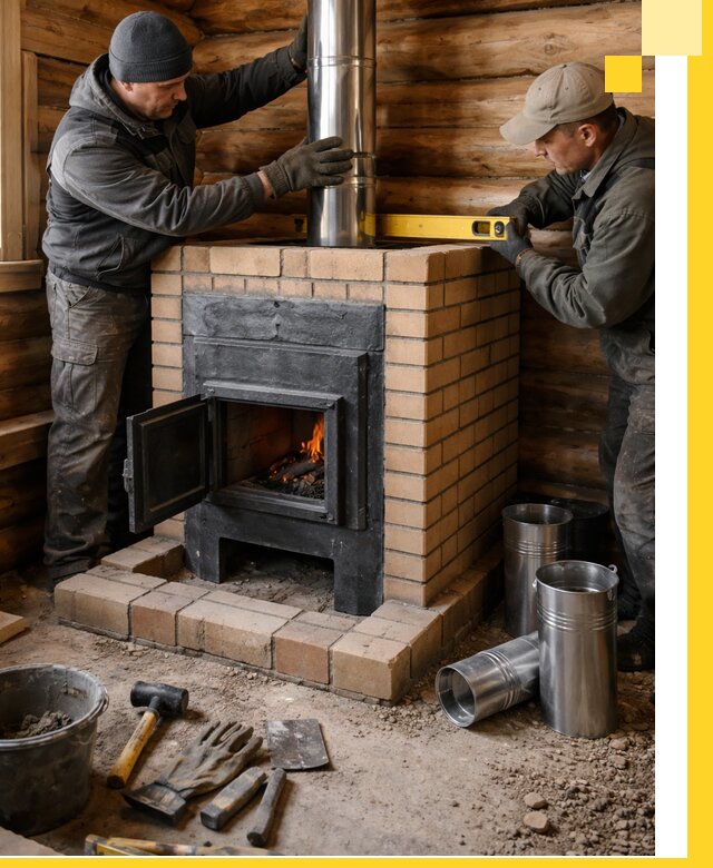 Проектирование, изготовление и установка банных печей в Евпатории