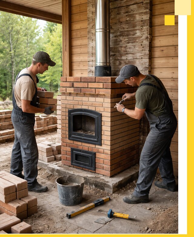 Производство и установка дачных печей под ключ в Евпатории