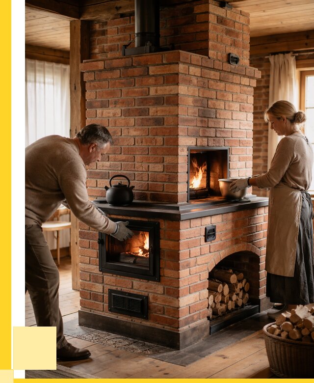 Печи для загородного дома под ключ в Евпатории от 84264 р. | ЭриданЕвп