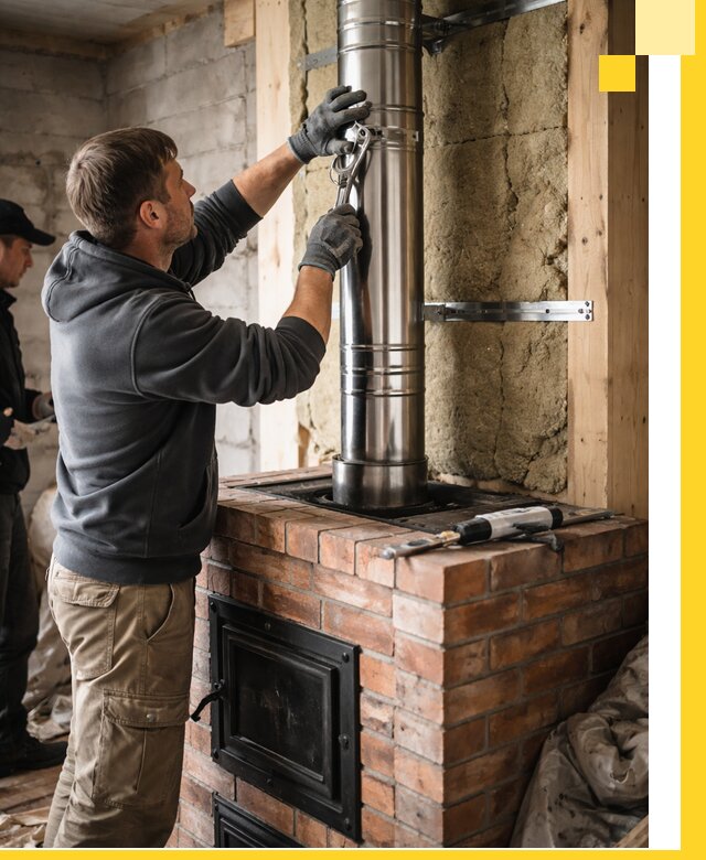 Изготовление и монтаж печей и дымоходов под ключ в Евпатории