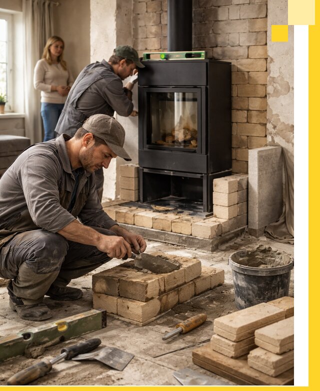 Печи и камины под ключ: проект, установка в Евпатории