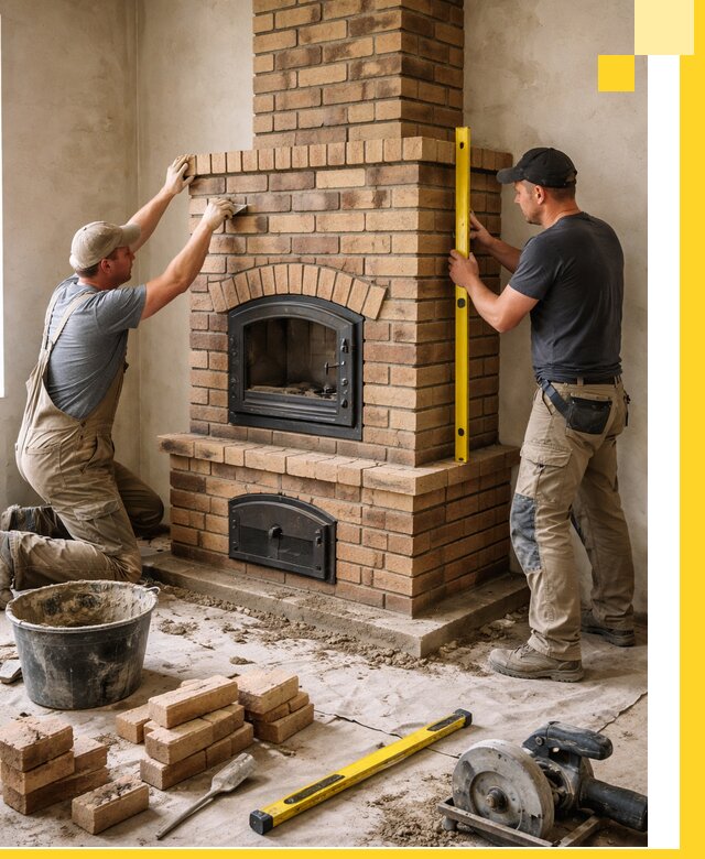 Продажа и установка печей и каминов для дома под ключ в Евпатории