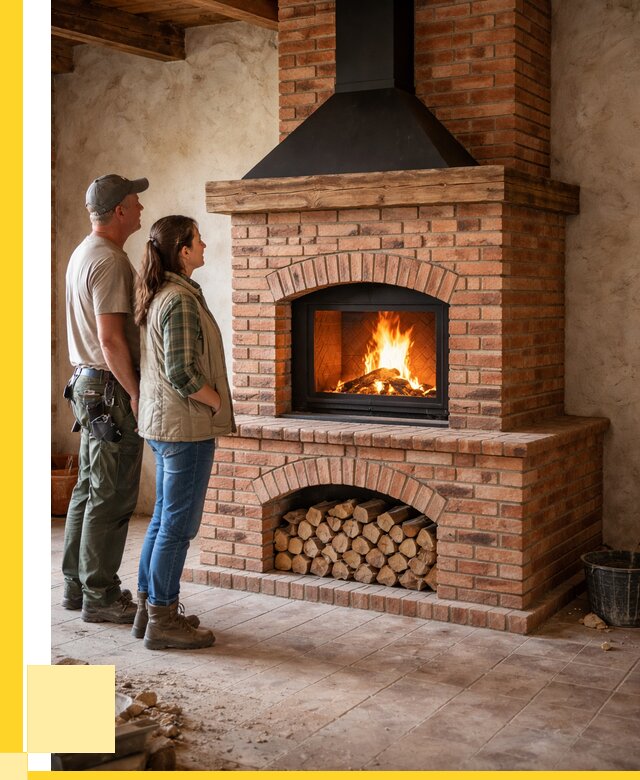 Печи камины из кирпича в Евпатории от 126396 р. | ЭриданЕвп