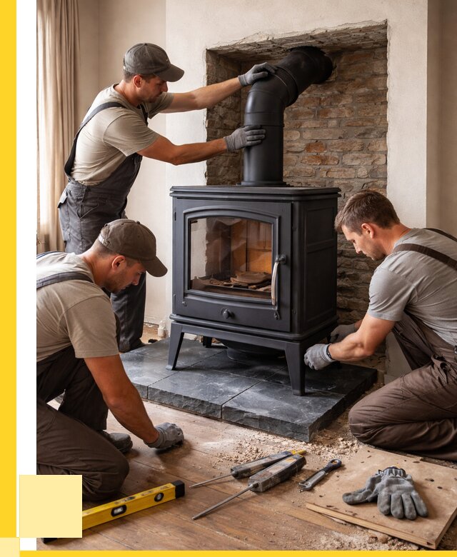Монтаж печи камина в частном доме в Евпатории от 26333 р. | ЭриданЕвп