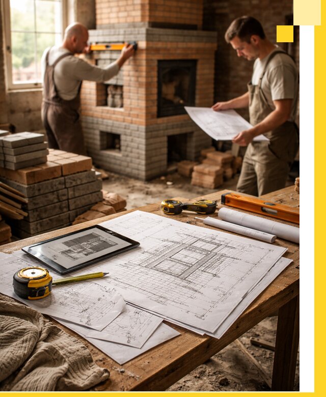 Проекты печей и каминов с индивидуальным дизайном в Евпатории