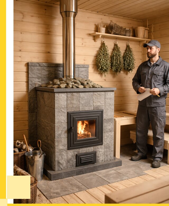 Печи для бани под ключ в Евпатории от 126396 р. | ЭриданЕвп