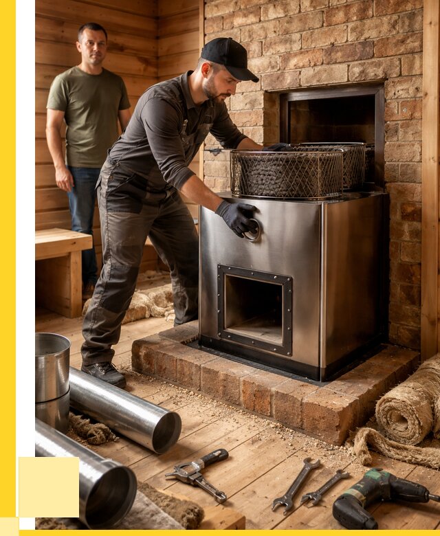 Монтаж банных печей под ключ в Евпатории от 18959 р., ЭриданЕвп