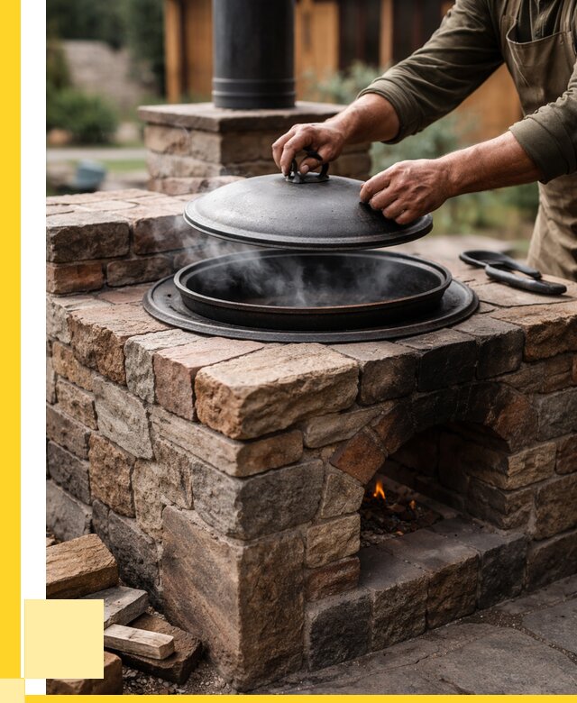 Печи для казана в Евпатории по цене от 18959 р. | ЭриданЕвп