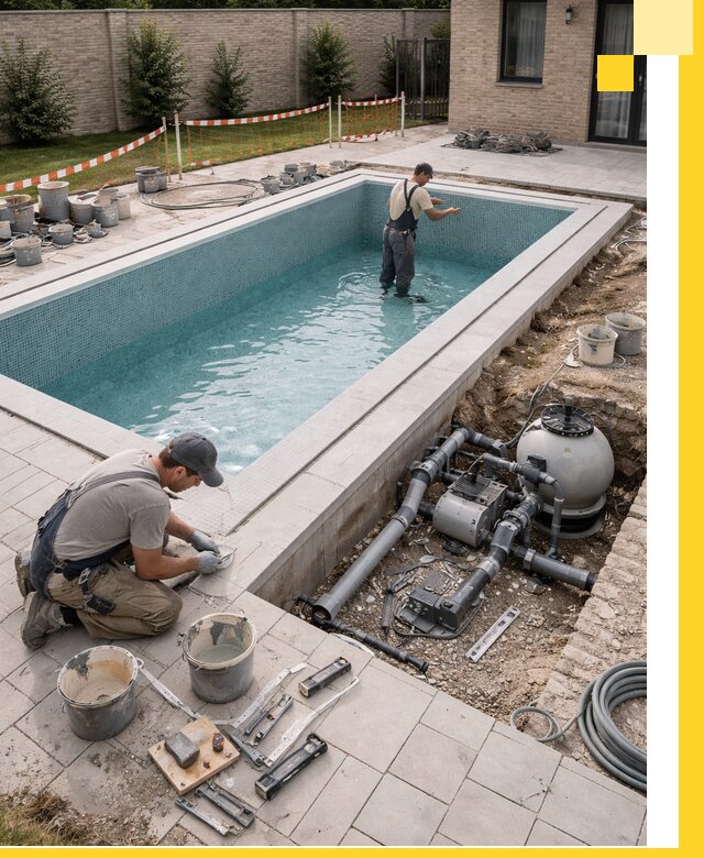 Строительство бассейнов под ключ в Евпатории: проекты и монтаж