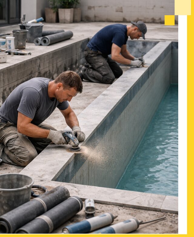 Профессиональный ремонт бассейнов под ключ в Евпатории