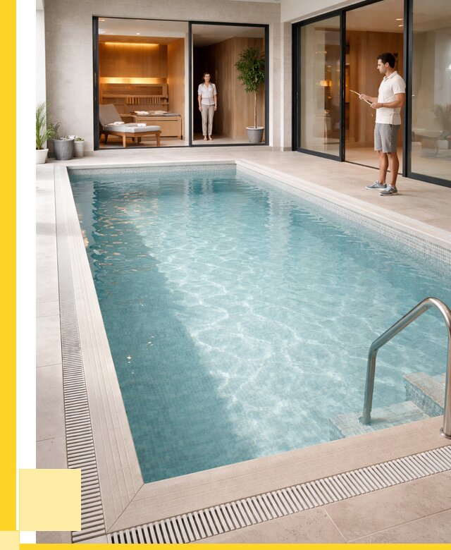 Отделка бассейна пленкой ПВХ в Евпатории от 3687 р. - ЭриданЕвп