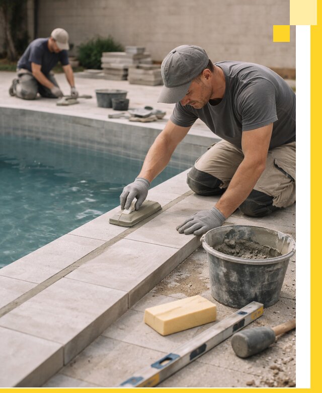 Отделка бассейнов в Евпатории: декоративная отделка и гидроизоляция