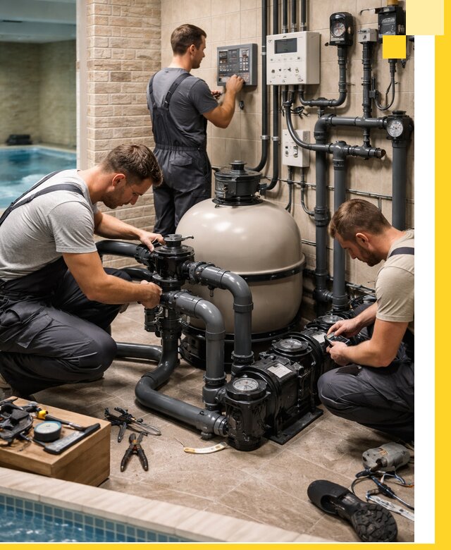 Комплексное оборудование для бассейнов под ключ в Евпатории