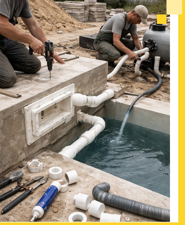 Строительство скиммерных бассейнов под ключ в Евпатории