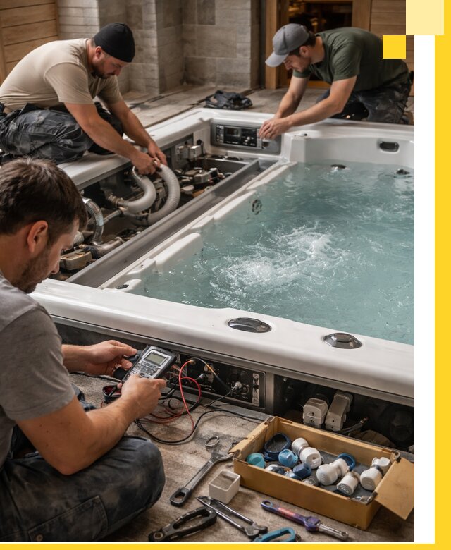 Гидромассажные бассейны под ключ в Евпатории, дизайн и монтаж