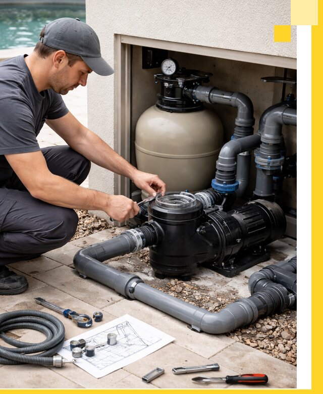 Поставка, монтаж и сервис насосов для бассейнов в Евпатории