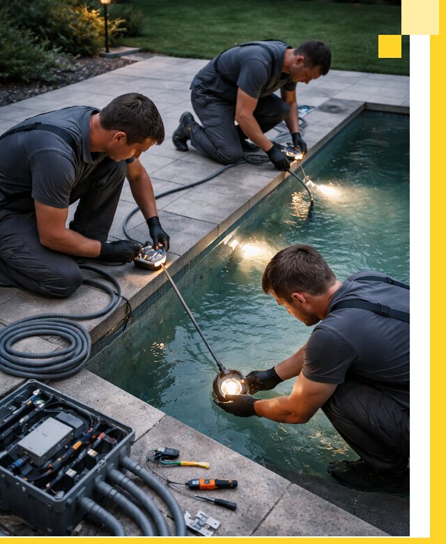 Профессиональное освещение бассейнов в Евпатории: дизайн и монтаж