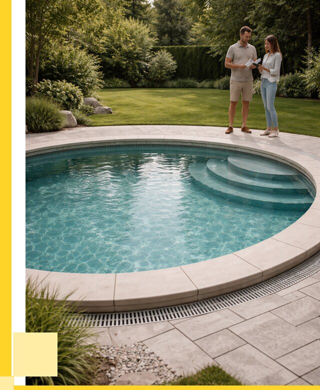 Круглые каркасные бассейны купить в Евпатории от 263325 р. | ЭриданЕвп