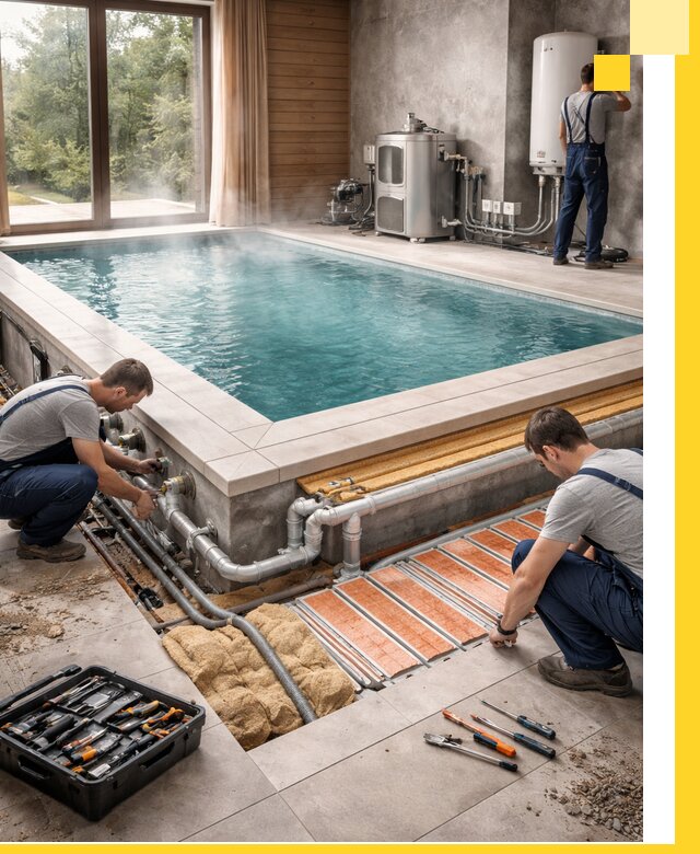 Проектирование и строительство тёплых бассейнов в Евпатории