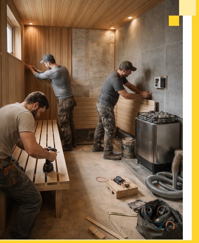 Сауны под ключ в Евпатории, проектирование, строительство, отделка