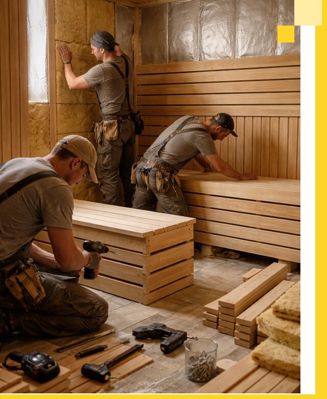 Профессиональное строительство саун под ключ в Евпатории