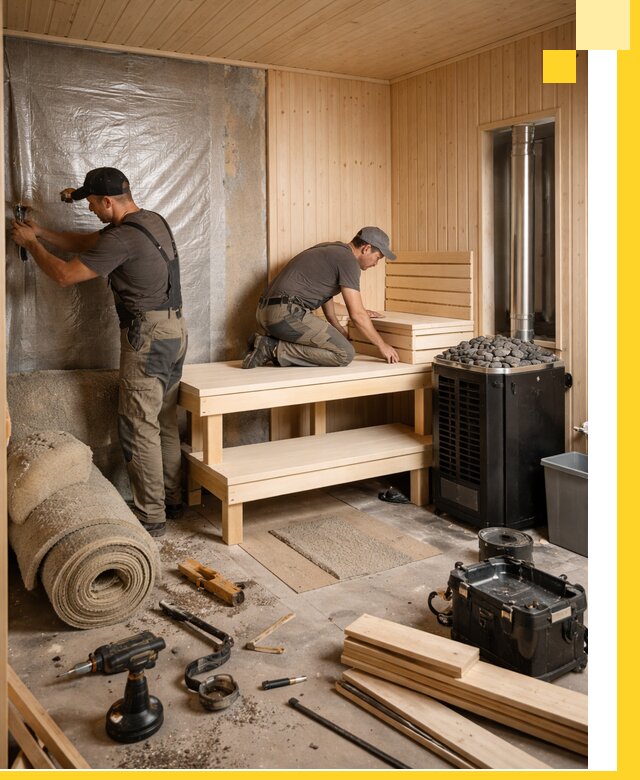 Проекты саун под ключ в Евпатории дизайн и строительство