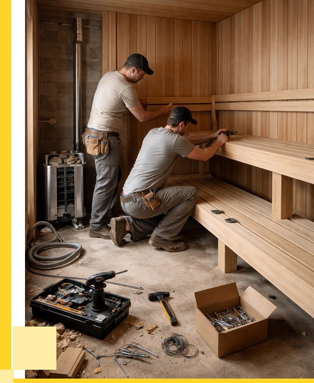 Монтаж саун под ключ в Евпатории от 126396 р. | ЭриданЕвп