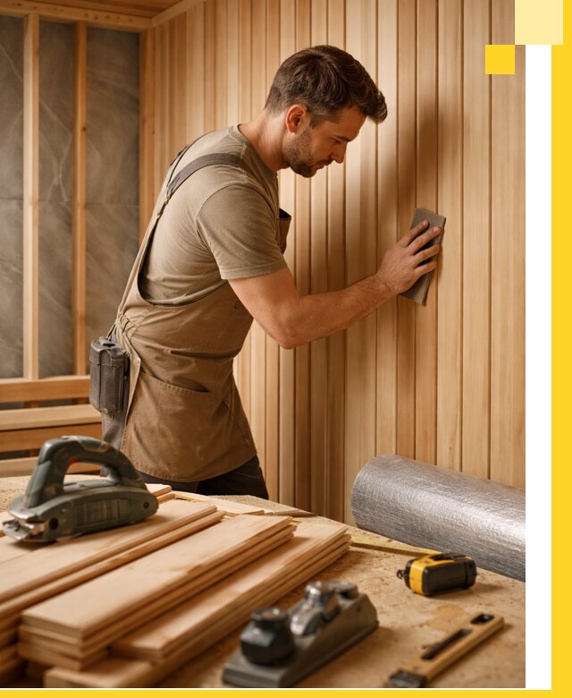 Профессиональная отделка саун и парных под ключ в Евпатории