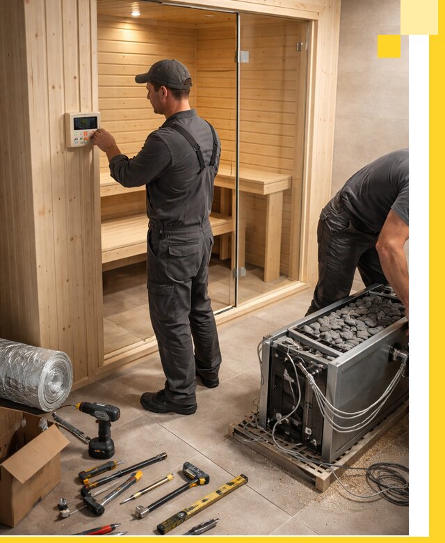 Поставка, установка и монтаж электрических саун в Евпатории