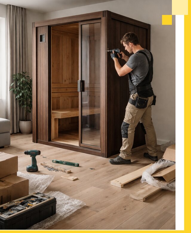 Установка и производство мини саун под ключ в Евпатории