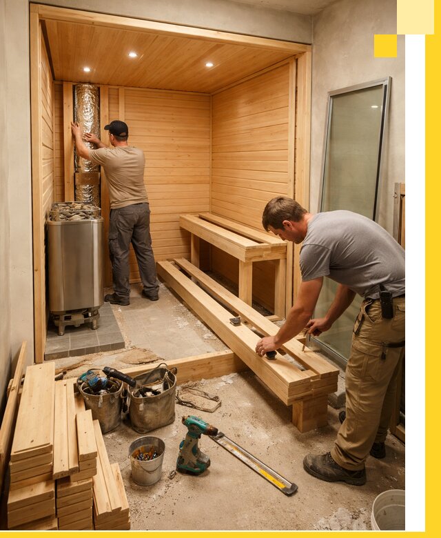 Проектирование и установка домашних саун под ключ в Евпатории