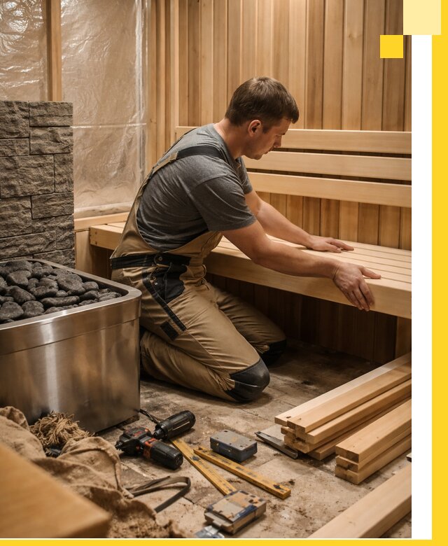 Сауны для дома под ключ с проектированием и монтажом в Евпатории