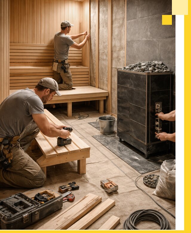 Дизайн и строительство интерьерных саун под ключ в Евпатории