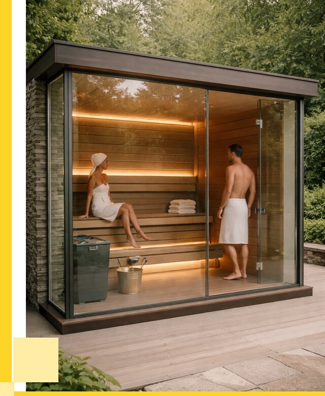 Сауна стеклянная и двери для сауны в Евпатории от 263325 р. | ЭриданЕвп