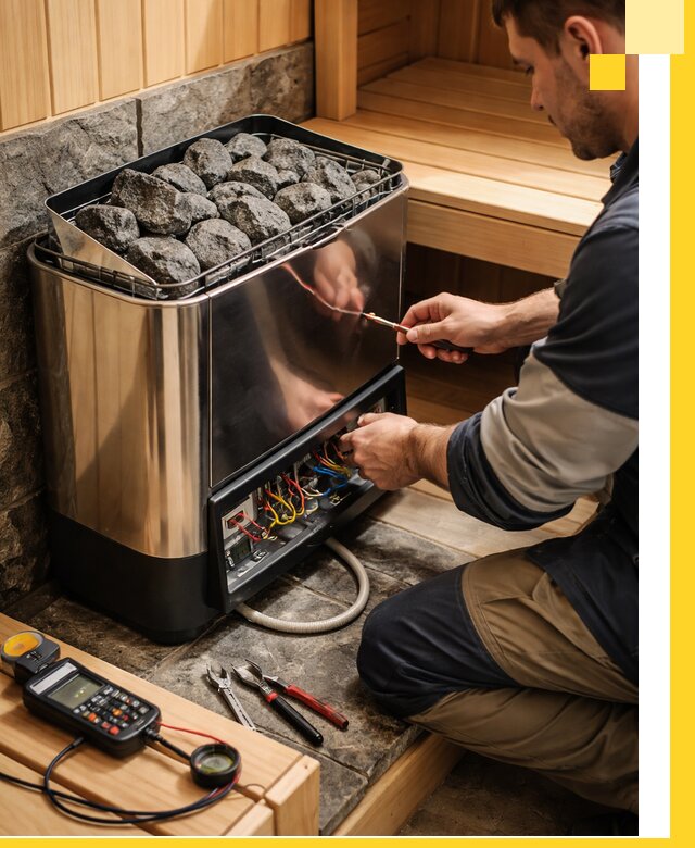 Продажа и установка электрокаменок для саун в Евпатории