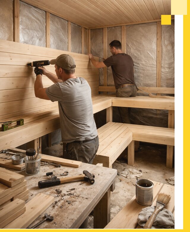 Профессиональная отделка бань и саун под ключ в Евпатории