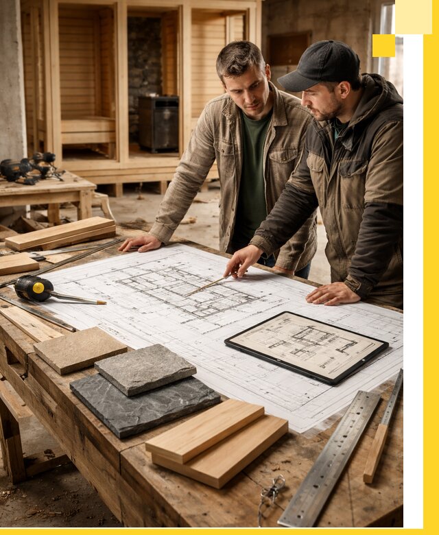 Проекты бань под ключ и планы строительства в Евпатории