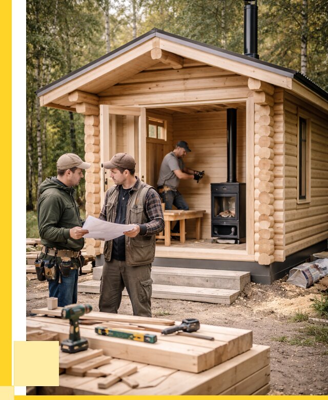 Монтаж бань под ключ в Евпатории — от 210660 р. | ЭриданЕвп